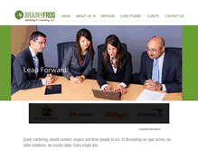 Tablet Screenshot of brainyfrog.com
